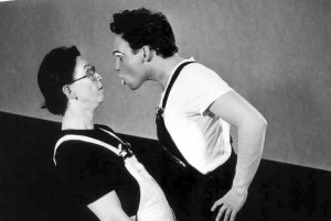 Spectacle "Blaise Runner" (parodie de film muet) avec Luc KIENZEL, 1990.